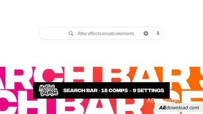 Search Bar Elements template preview
