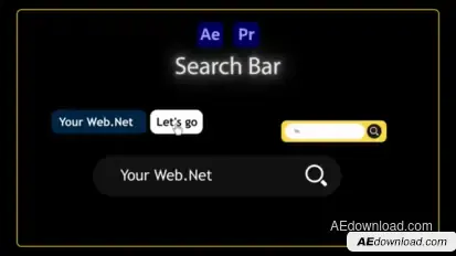 Search bar (Ae + Pre) Elements template preview