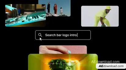 Search Bar Logo Intro Openers template preview