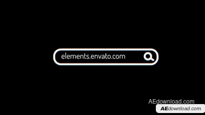 Search Bar Glitch Logo Logo Stings template preview