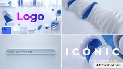 Search Bar Logo Reveal Openers template preview