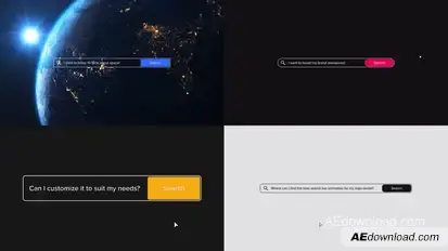 Search Bar Logo Reveal broadcast-packages template preview