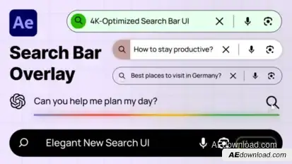 Search Bars Elements template preview