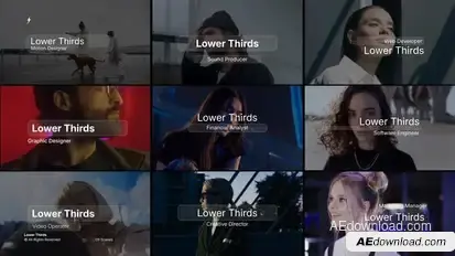 Search Lower Thirds | After Effects Titles template preview