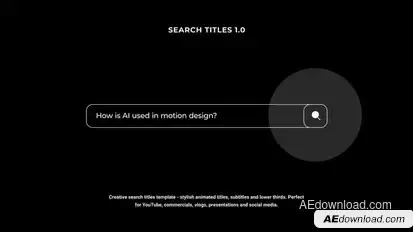 Search Titles | AE Titles template preview