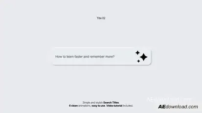 Search Titles | After Effects Titles template preview