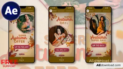 Season Fashion Sale Story Video Displays template preview