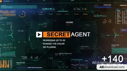 Secret agent Infographics template preview
