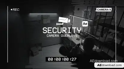 Security Camera Overlays Elements template preview