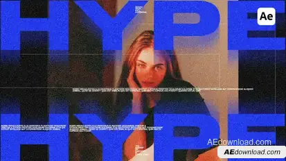Semi Brutalism Posters For After Effects Video Displays template preview