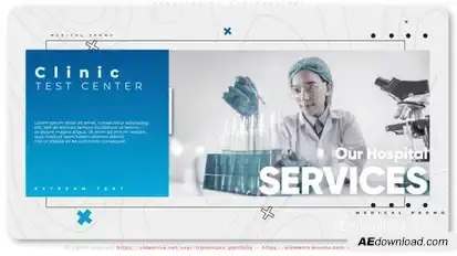 Services of Our Hospital Video Displays template preview