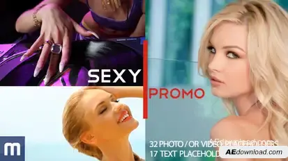 Sexy Promo Video Displays template preview