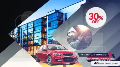 Shades Corporate Slideshow Video Displays template preview