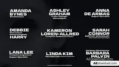 Shadow Lower Thirds | AE Titles template preview