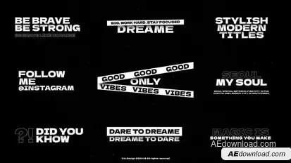 Shadow Text Animation | AE Titles template preview