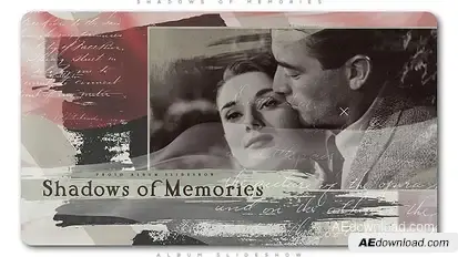 Shadows of Memories Album Slideshow Openers template preview