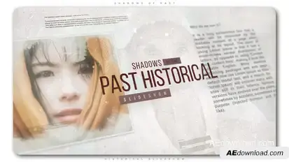 Shadows of Past Historical Slideshow Openers template preview