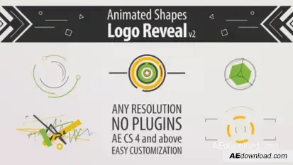 Shape Animation Logo Reveal v2 Logo Stings template preview
