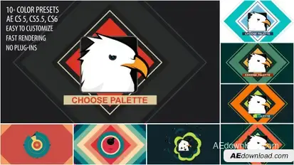 Shape Bomb Logo Reveal Logo Stings template preview