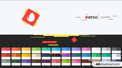 Shape Geometric Logo Intro Logo Stings template preview