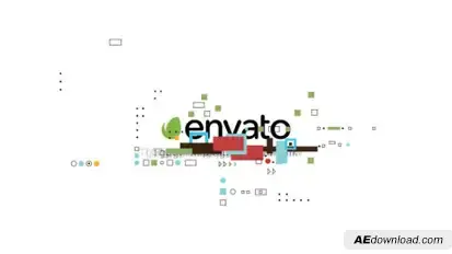 Shape Glitch Logo Logo Stings template preview