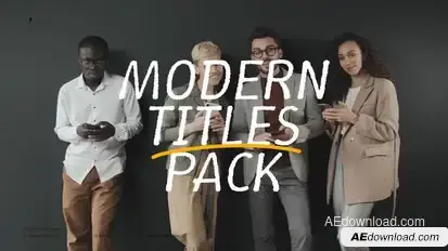 Shape Text Animation | After Effects Titles template preview