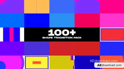 Shape Transitions Pack Elements template preview