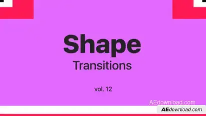 Shape Transitions Vol. 12 Elements template preview
