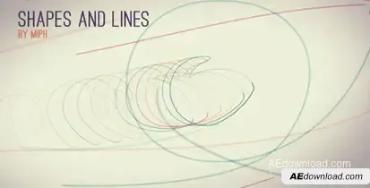 Shapes and Lines Logo Stings template preview