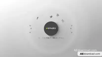 Shapes and Ripple logo Logo Stings template preview