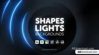 Shapes Lights Backgrounds Elements template preview