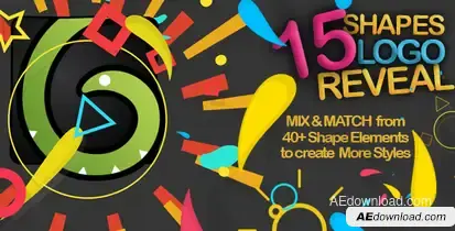 Shapes Logo Reveal Pack Logo Stings template preview