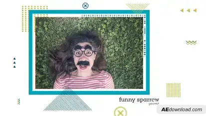 Shapes Slideshow Video Displays template preview