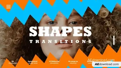 Shapes Transitions Elements template preview
