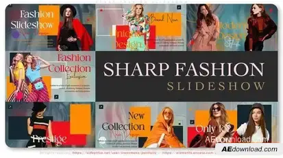 Sharp Fashion Slideshow Openers template preview