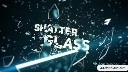 Shatter Glass Trailer Titles template preview