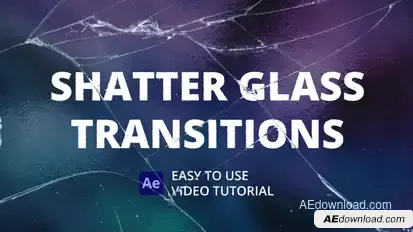 Shatter Glass Transitions for After Effects broadcast-packages template preview