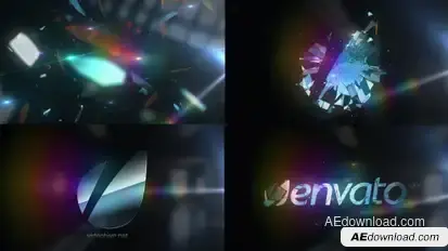 Shattered Glass - Mirror Logo Text Reveal Logo Stings template preview