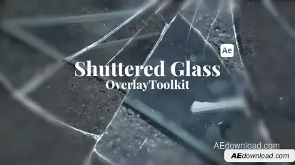 Shattered Glass Overlays Elements template preview