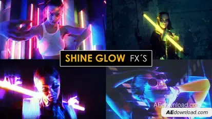 Shine Glow Effects | After Effects Elements template preview