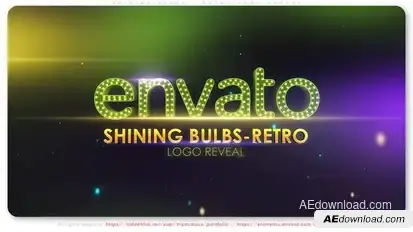 Shining Bulbs - Retro Logo Reveal Logo Stings template preview