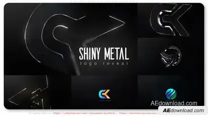 Shiny Metal Logo Reveal Logo Stings template preview