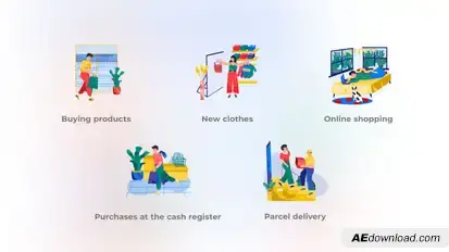 Shopping - Scene Situation Elements template preview