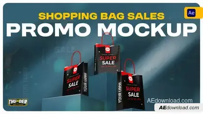 Shopping Bag Sales Promo Mockup Product Promo template preview