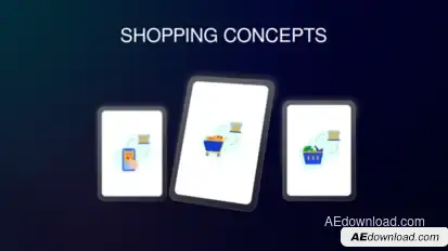 Shopping Concepts Elements template preview