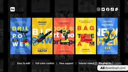Shopping Instagram Stories Product Promo template preview