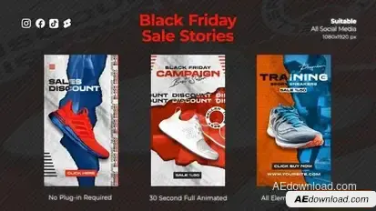 Shopping Sale Reels Stories Openers template preview