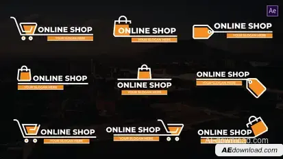 Shopping Titles After Effects Titles template preview