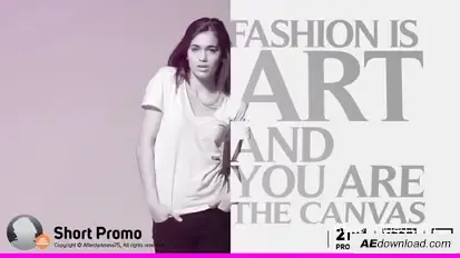 Short Typography Promo Video Displays template preview