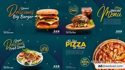 Videohive Short Food Promo Display Product Promo template preview